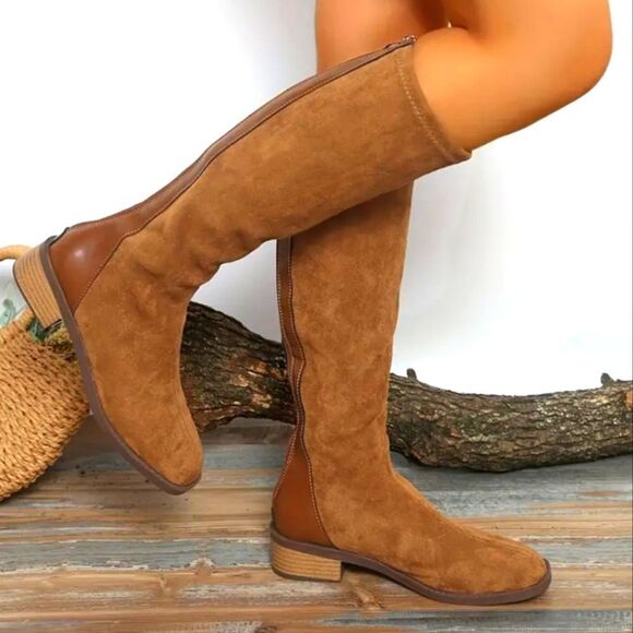 Brown Knee-High Suede Boots sz 8.5 - Picture 11 of 11